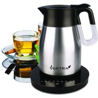 Vektra Vacuum Eco Kettle 4 with Temperature Control - 1.5 Ltr Brushed Stainless Steel