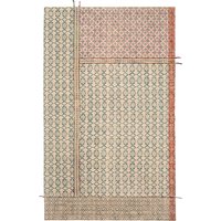 Blockprint Tribal Indian Rug with Embroidery - 150 x 240cm