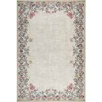 Hug Rug Eco-Washable Botanical Border Rug - 185 x 275cm