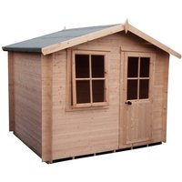 Avesbury 9' x 9' 9" Apex Log Cabin - Budget 19mm Cladding Tongue & Groove