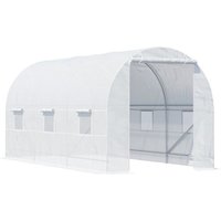 Outsunny 4.5Lx2Wx2H M Walk-In Greenhouse-White