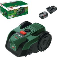 Bosch VISIMOW 18V-100 P4A 18v Cordless Camera Robotic Lawnmower 155mm 1 x 6ah Li-ion Battery Charger