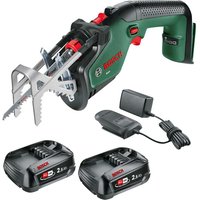 Bosch KEO 18 LI P4A 18v Cordless Reciprocating Pruning Saw 2 x 2.5ah Li-ion Battery Charger