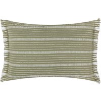 Yard Tide Textured Stripe Outdoor Cushion Cover - Green Cotton - Size 40 cm x 60 cm