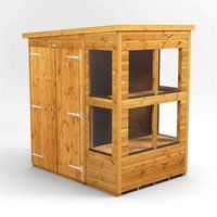 4 x 6 Power Pent Double Door Potting Shed