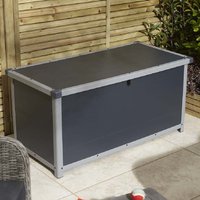 Alloya Plastic Garden Storage Box In Dark Grey