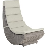 Haverhill Rattan Garden Lazy Chair In Grey Dusk
