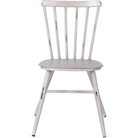 Piper Outdoor Aluminium Vintage Side Chair In White