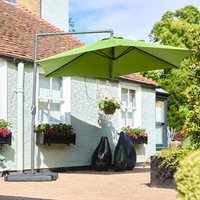 Kovara Polyester Fabric 3.0M Parasol with Aluminium Pole in Green