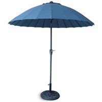 Mirello Polyester Fabric 2.5M Parasol with Aluminium Pole in Navy Blue